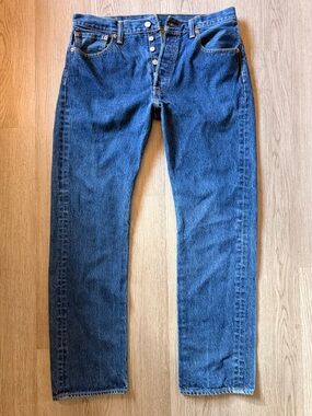 Levi's Button Fly 501’s - Classic Blue - 34W 32L